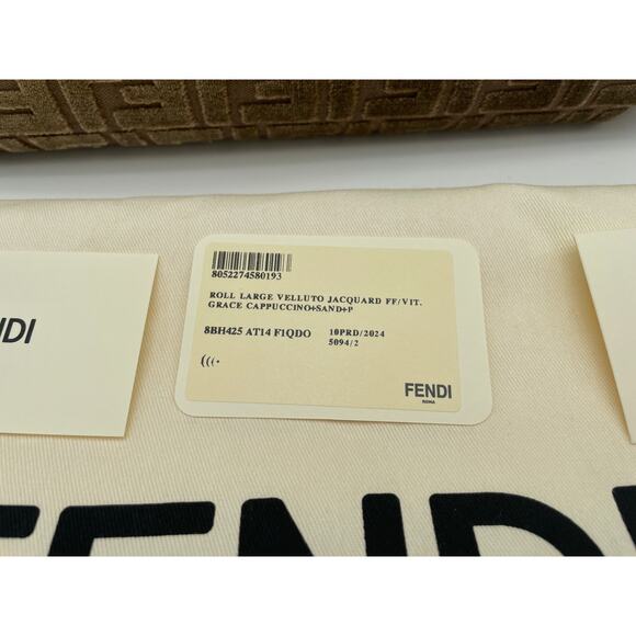NEW FENDI ROLL LARGE LOGO FF CARRY ALL SHOPPER TOTE BAG NWT AUTHENTIC! - Picture 14 of 15
